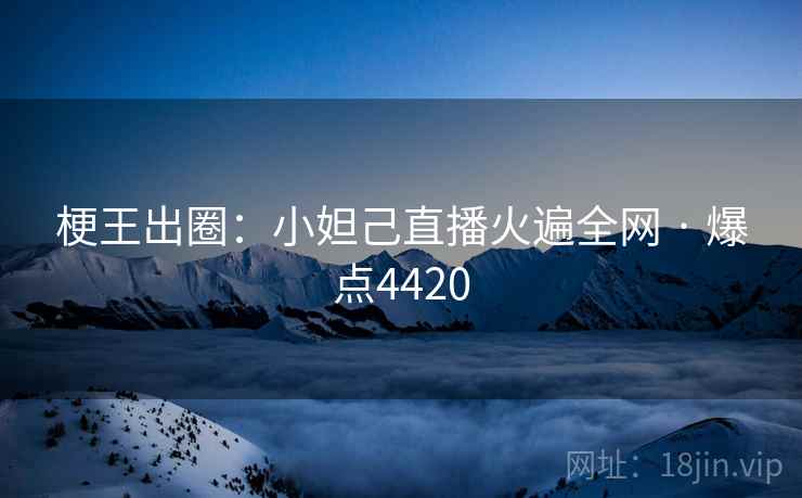梗王出圈：小妲己直播火遍全网 · 爆点4420