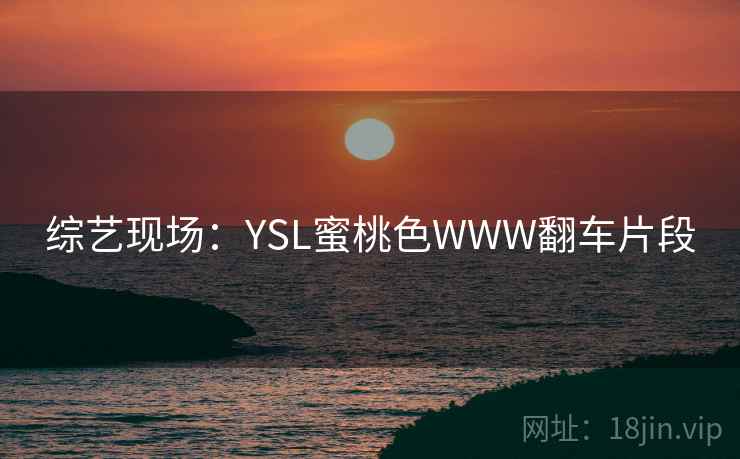 综艺现场:YSL蜜桃色WWW翻车片段 综艺现场:YSL蜜桃色WWW翻车片段