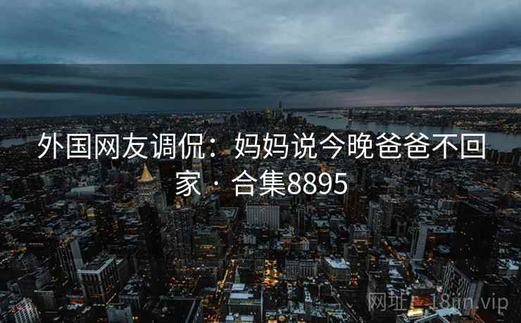 外国网友调侃：妈妈说今晚爸爸不回家 · 合集8895